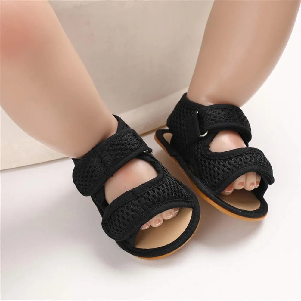 E-FAK Baby Boys Girls Summer Sandals Outdoor Beach Anti-Slip Rubber Soft Sole Newborn Toddler First Walker Shoes