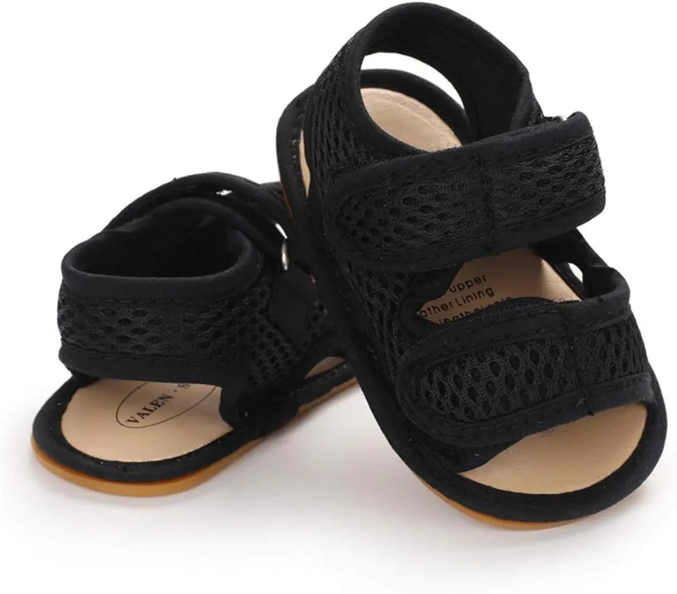 E-FAK Baby Boys Girls Summer Sandals Outdoor Beach Anti-Slip Rubber Soft Sole Newborn Toddler First Walker Shoes