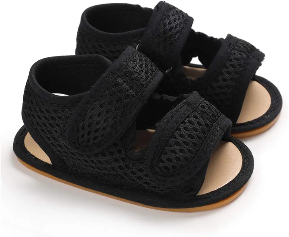 E-FAK Baby Boys Girls Summer Sandals Outdoor Beach Anti-Slip Rubber Soft Sole Newborn Toddler First Walker Shoes