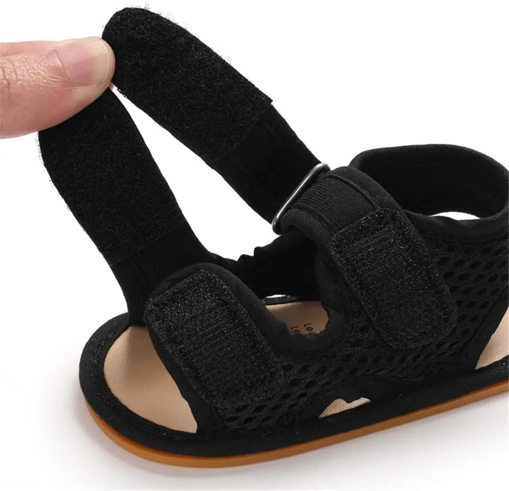 E-FAK Baby Boys Girls Summer Sandals Outdoor Beach Anti-Slip Rubber Soft Sole Newborn Toddler First Walker Shoes