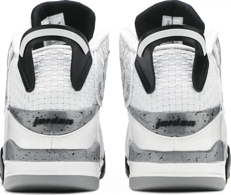 Jordan Dub Zero White Cement Sneakers, white