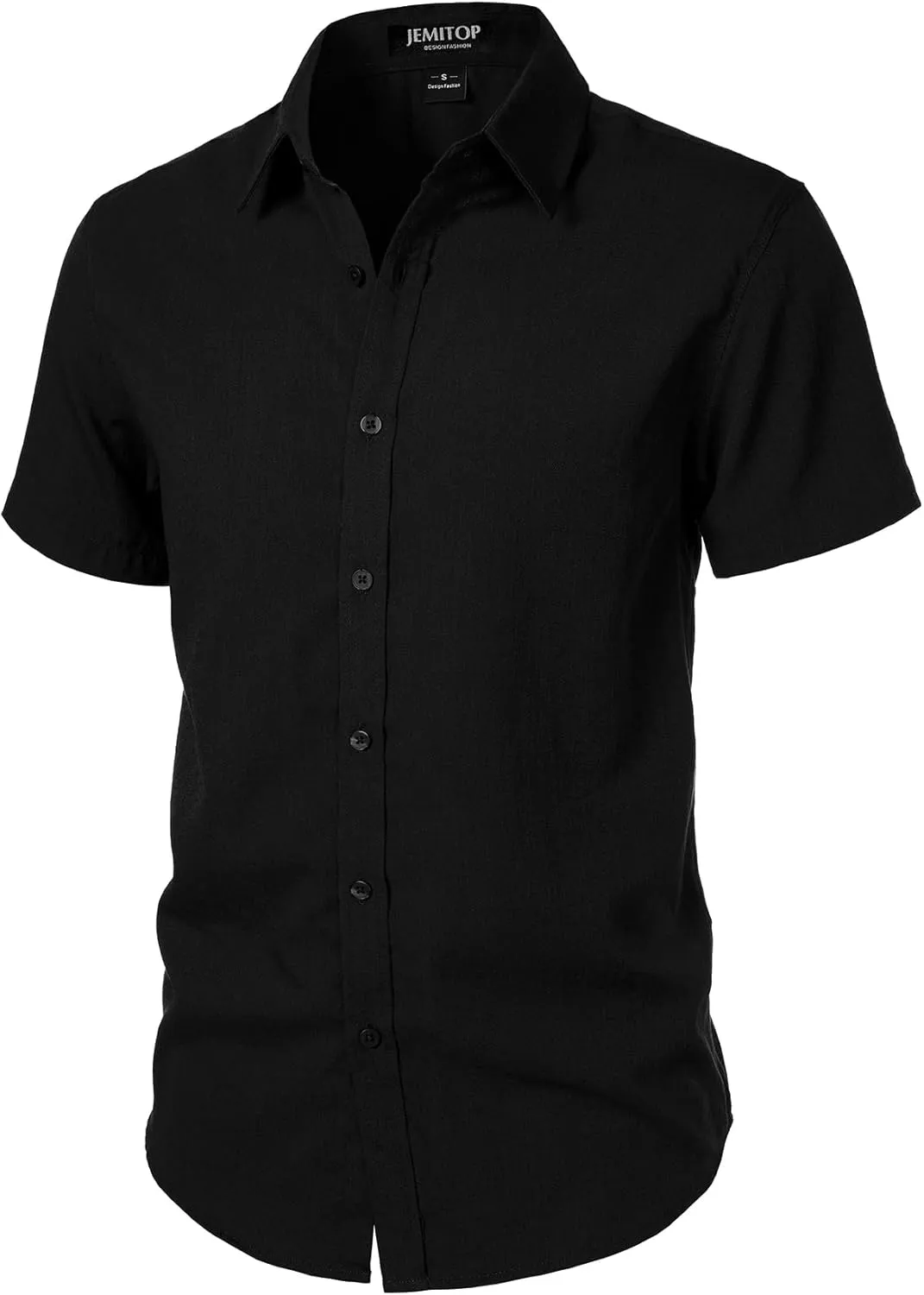 Men's Stretch Textured Short Sleeve Button Down Shirts Summer Casual Beach Wedding Vacation Shirt