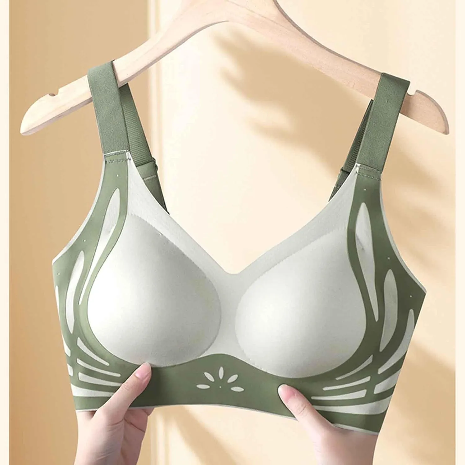Seamless Bras for Women No Underwire Push up Minimizer Bras Adjustable Full Coverage Comfort Underwear for Everyday